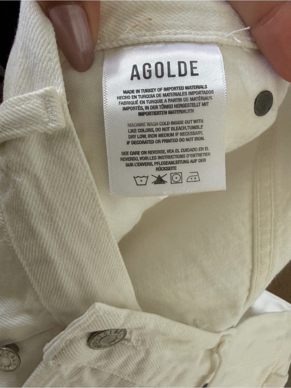 AGOLDE - LUNA HIGH RISE PIECED TAPER - ELEMENT WHITE - Picture 7 of 8